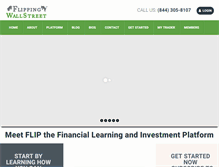 Tablet Screenshot of flipwallstreet.com